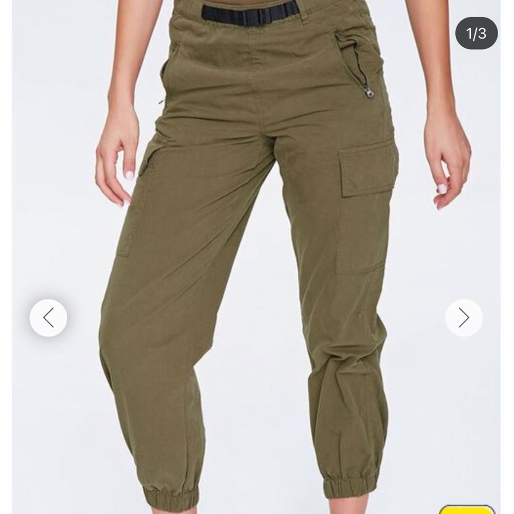 Forever 21 belted cargo pants